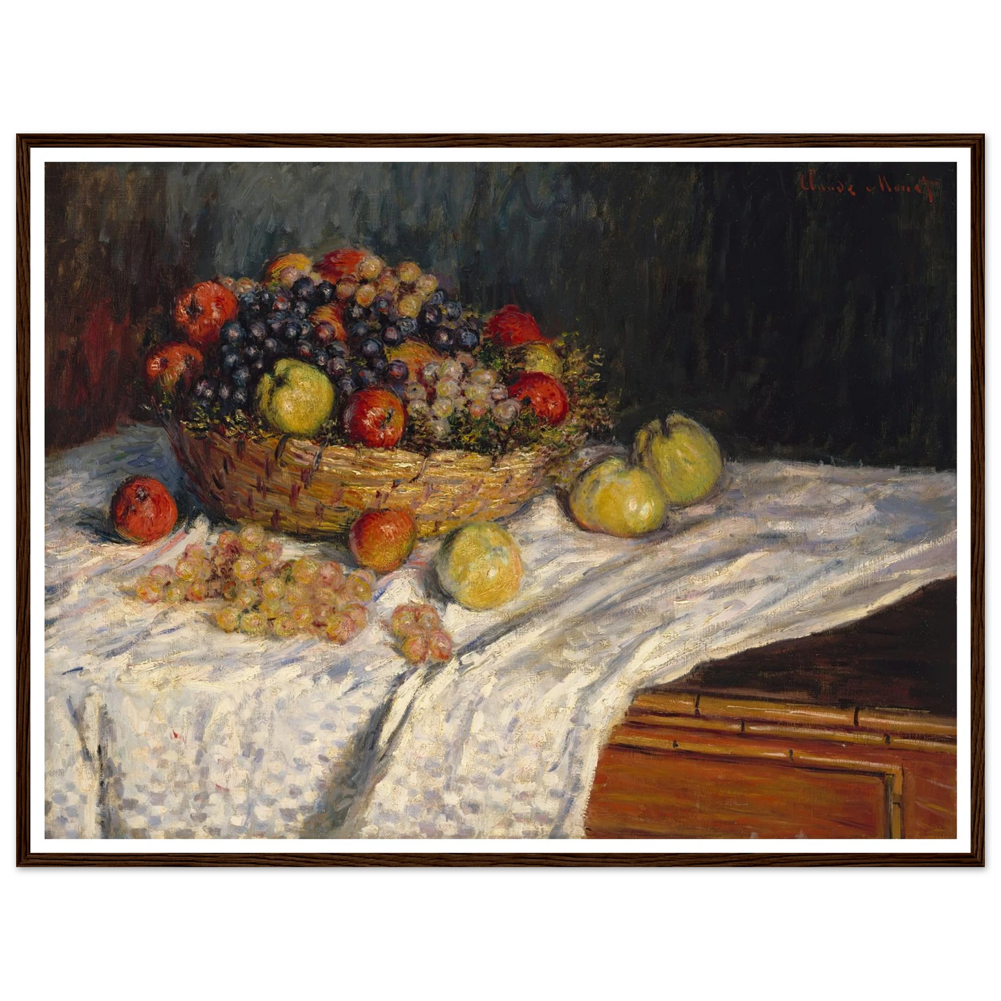 Apples and Grapes (1879-1880) Art Print | Claude Monet-Quipham Collections