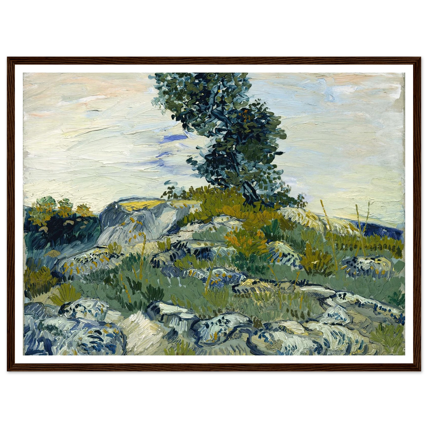 The Rocks Art Print | Vincent van Gogh-Quipham Collections