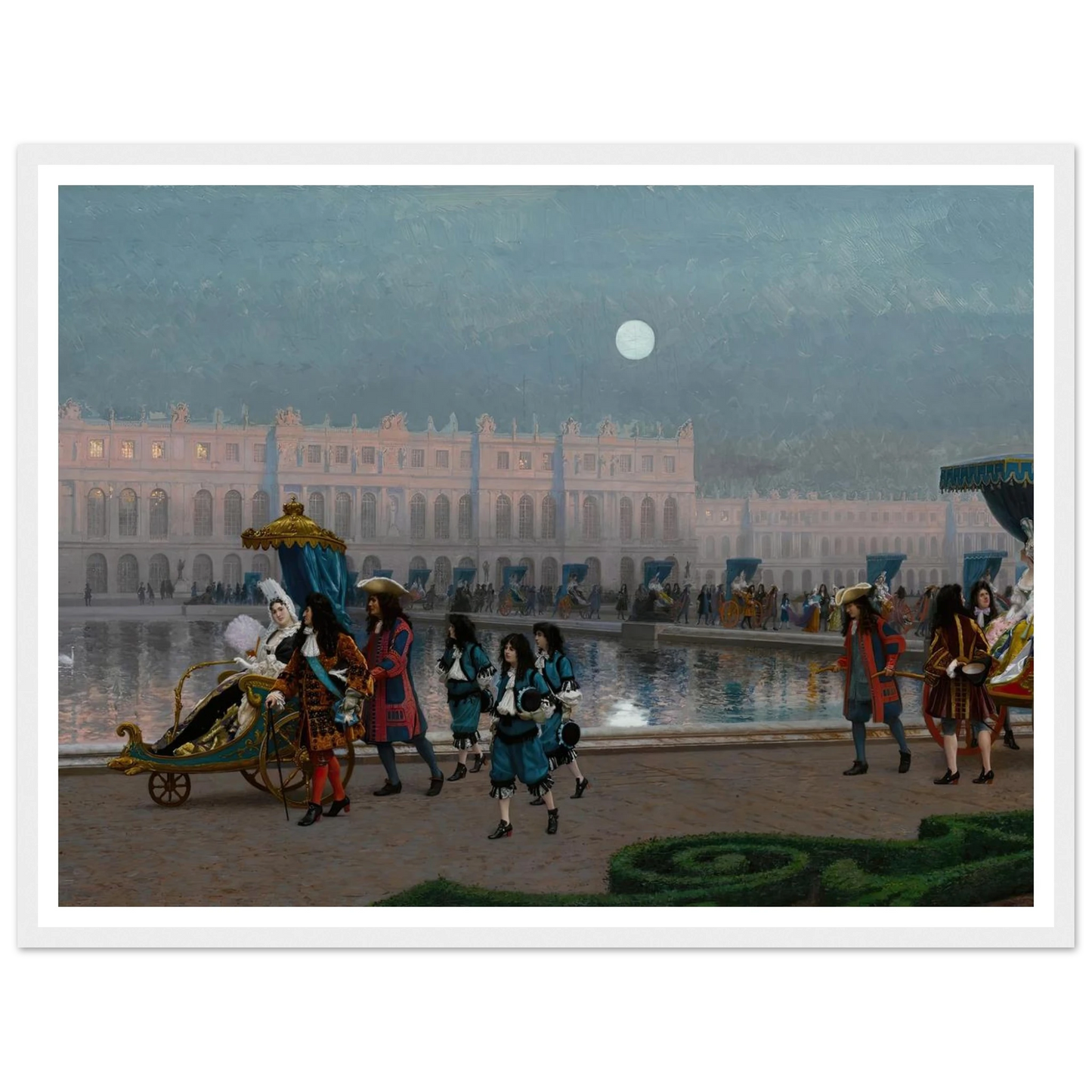 Promenade de la Cour dans les jardins de Versailles Art Print | Jean Leon Gerome-Quipham Collections