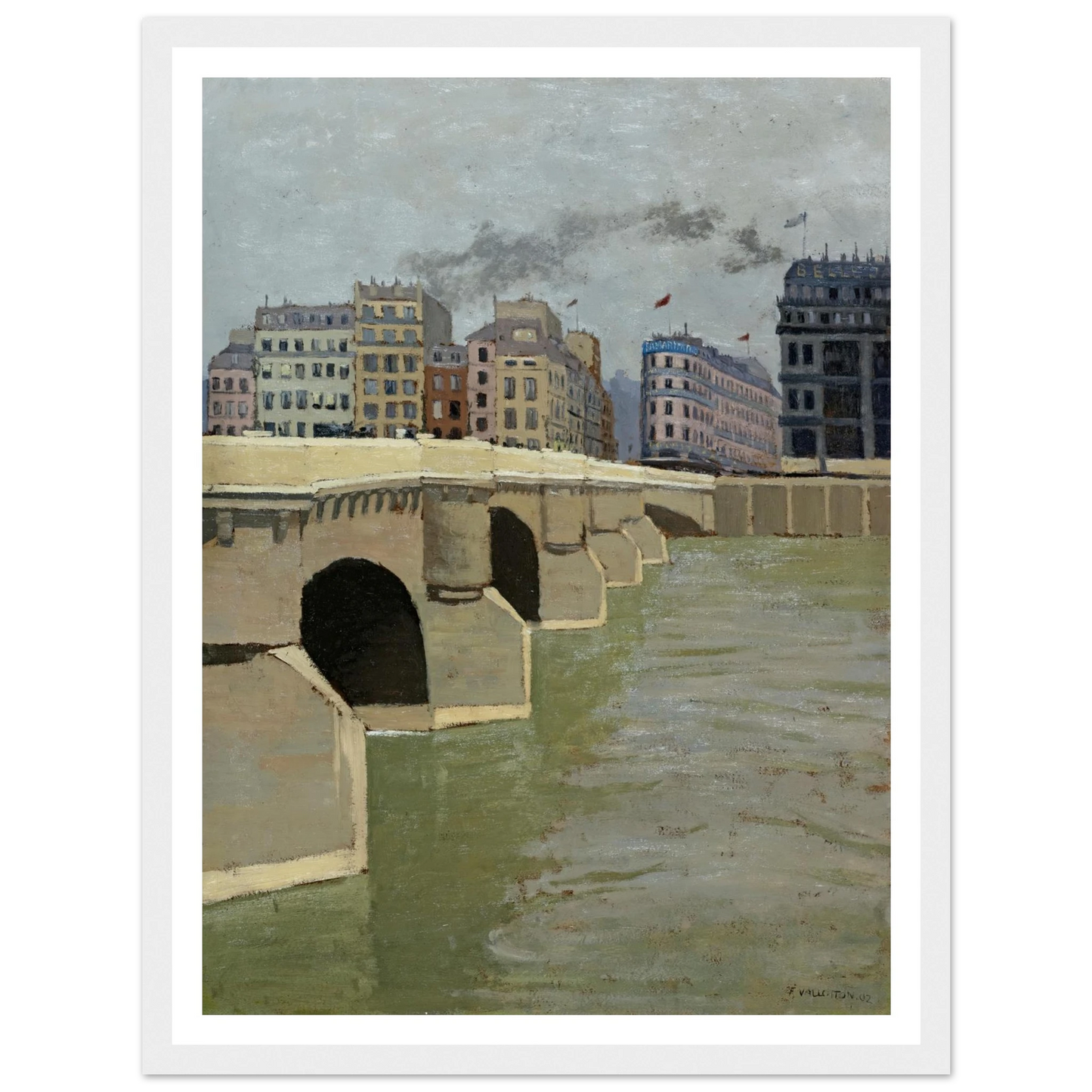 The Pont Neuf Bridge, 1902 Art Print | Felix Vallotton-Quipham Collections