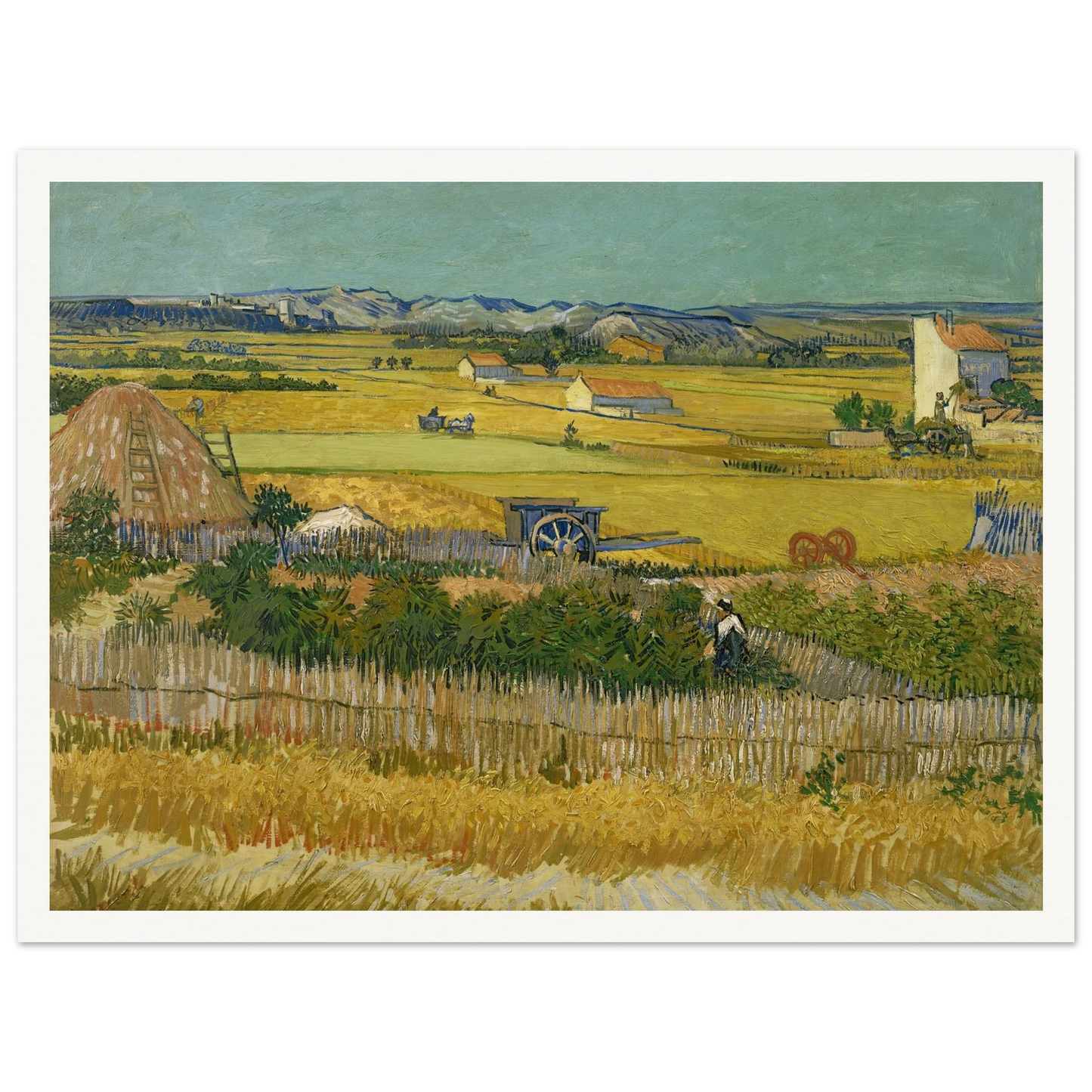 The harvest (1888) Art Print | Vincent van Gogh-Quipham Collections