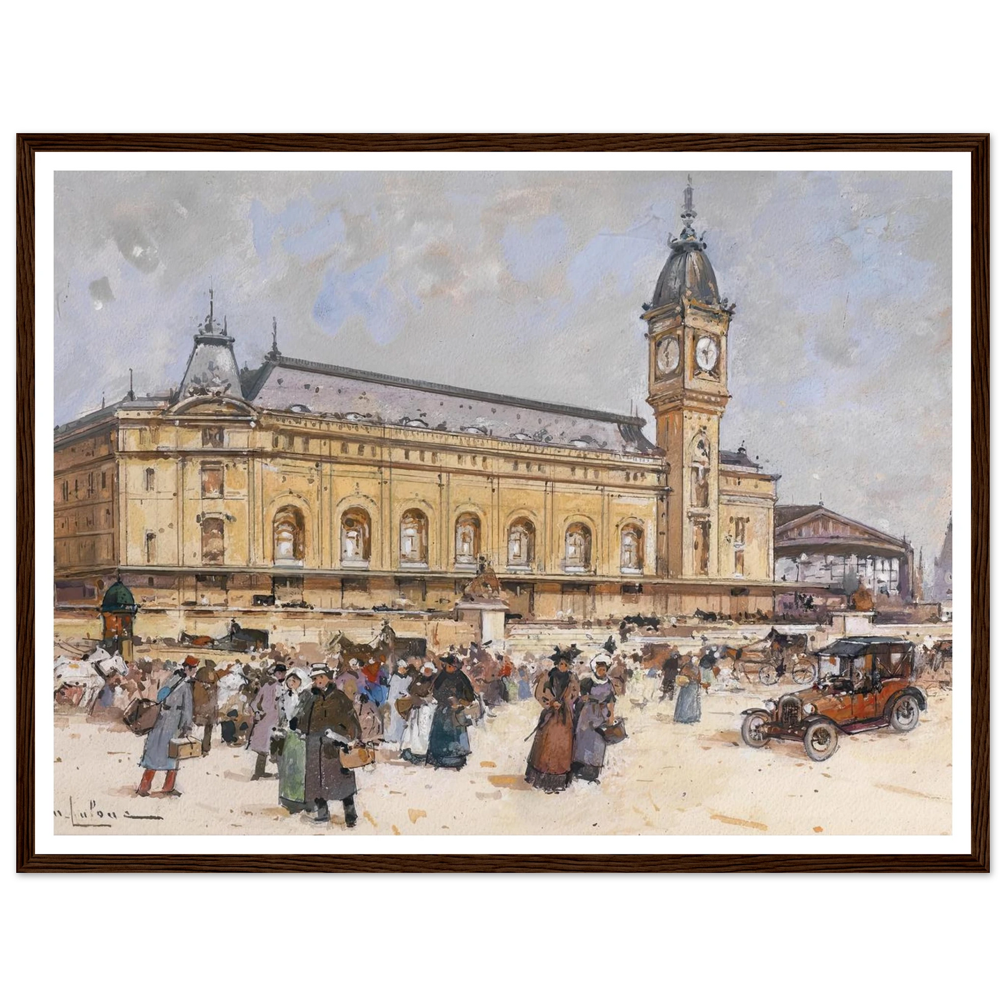 Gare de Lyon Art Print | Eugene Galien Laloue-Quipham Collections