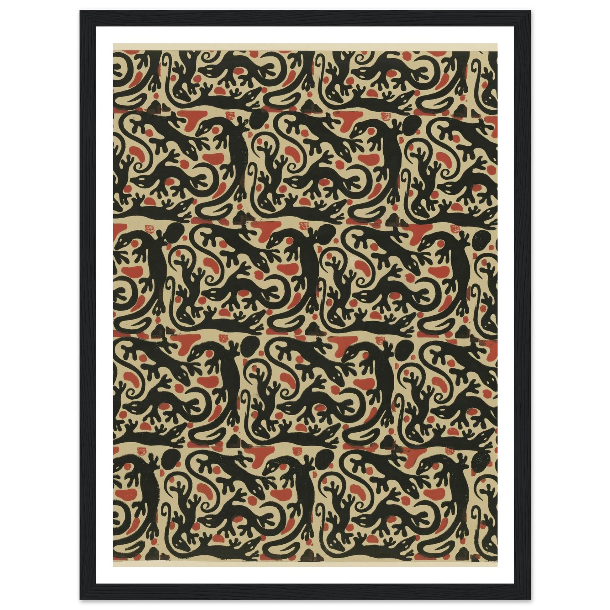 Buntpapier (Salamander) (1902 - 1906) Art Print | Maria von Uchatius-Quipham Collections