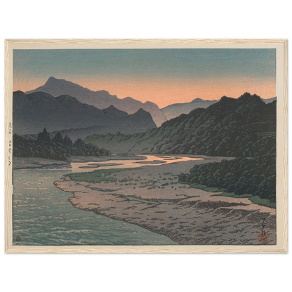 Chichibu Minano no yu (Evening at Minano, Chichibu) (1946) Art Print | Kawase Hasui-Quipham Collections