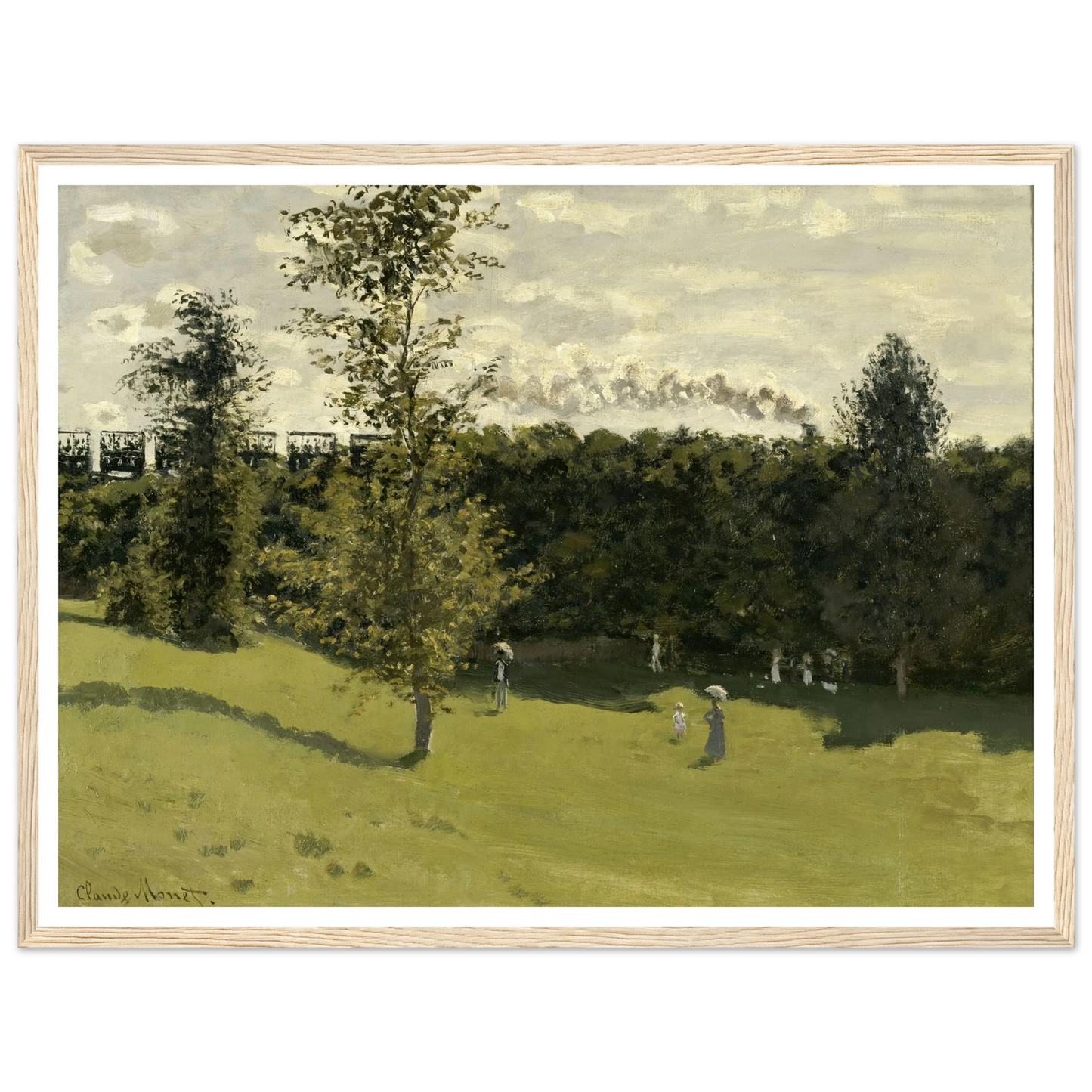 Train in the Countryside (circa 1870) Art Print | Claude Monet-Quipham Collections