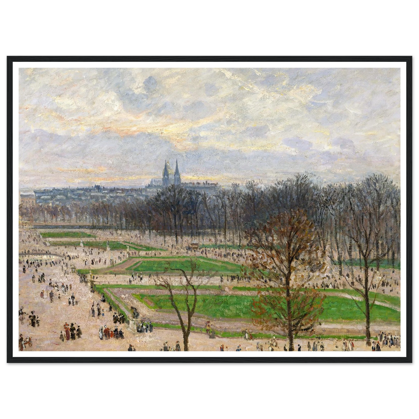 The Garden of the Tuileries on a Winter Afternoon (1899) Art Print | Camille Pissarro-Quipham Collections