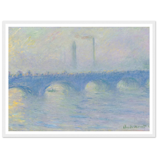 Waterloo Bridge, effet de brume (1904) Art Print | Claude Monet-Quipham Collections