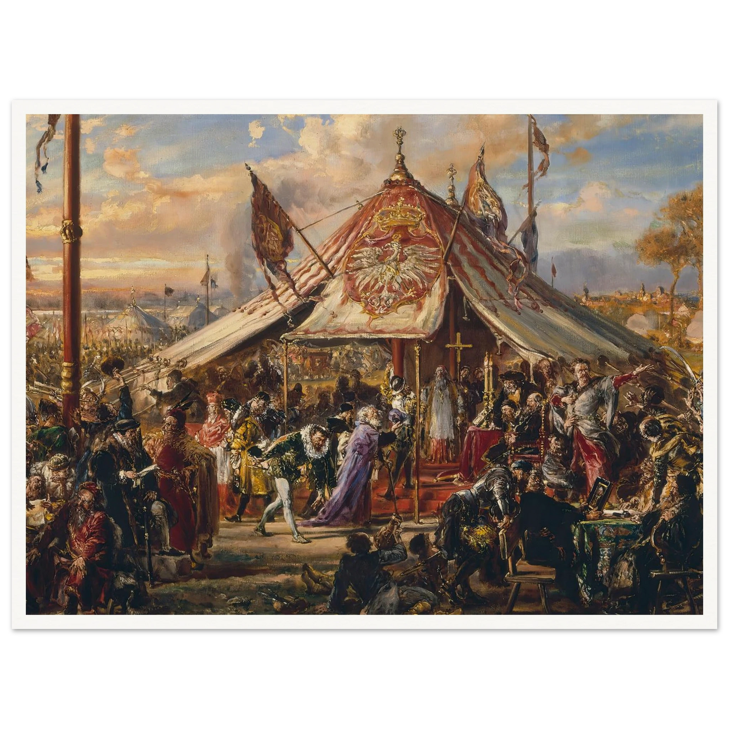 Power of Commonwealth at its Zenith, from the series “History of Civilization in Poland” (1889) Art Print | Jan Matejko-Quipham Collections