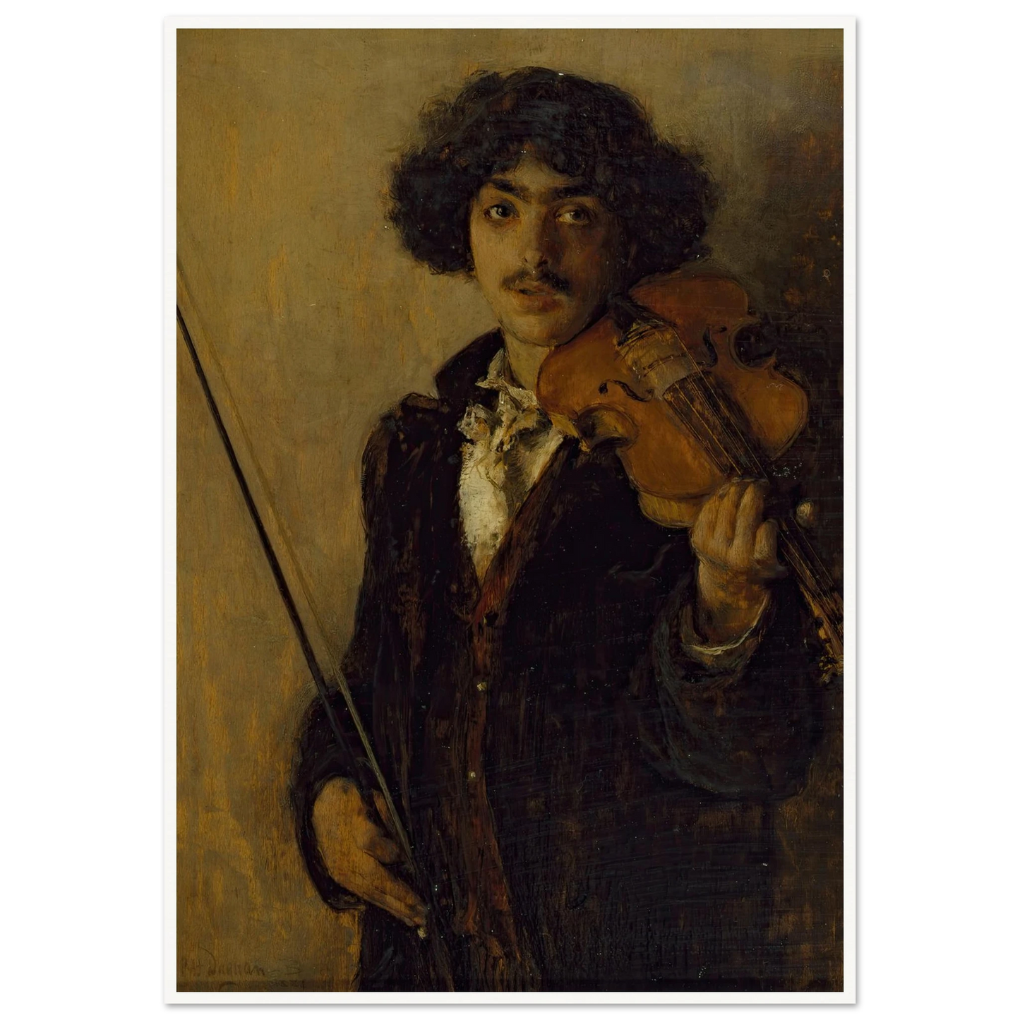 The Musician (1884) Art Print | Pascal Adolphe Jean Dagnan Bouveret-Quipham Collections
