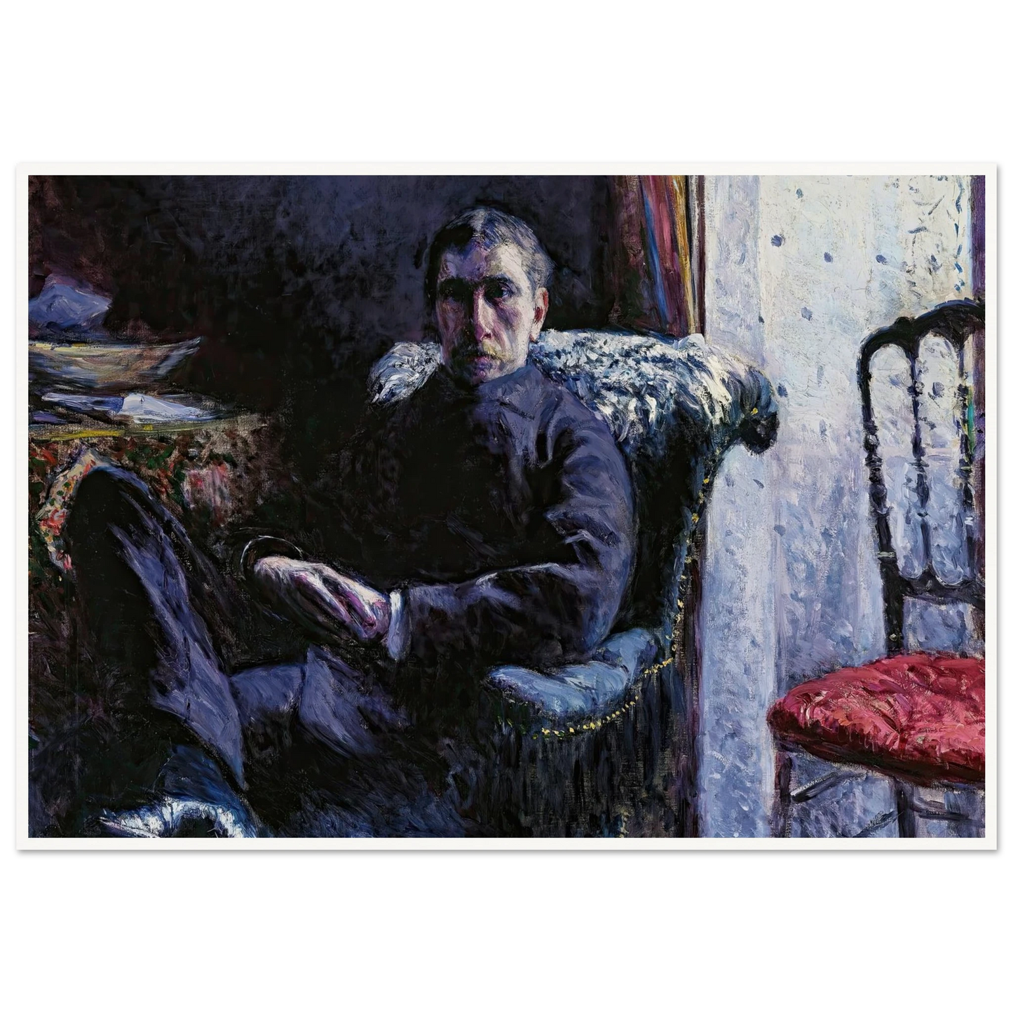 Portrait de Georges Roman (1879) Art Print | Gustave Caillebotte-Quipham Collections