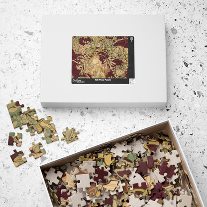 Woman with Daisy Puzzle | Alphonse Mucha-Quipham Collections