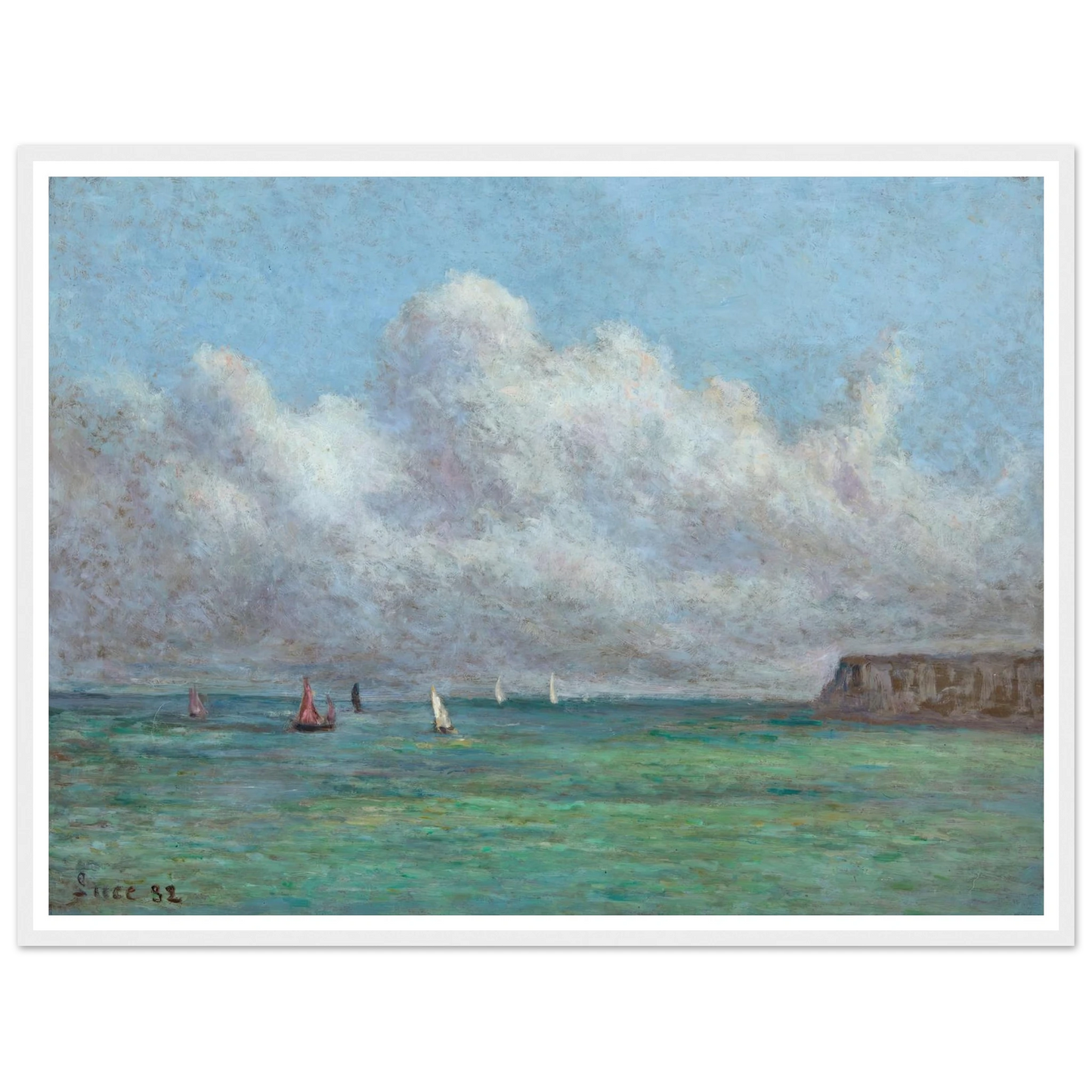 Mer, Somme (1932) Art Print | Maximilien Luce-Quipham Collections