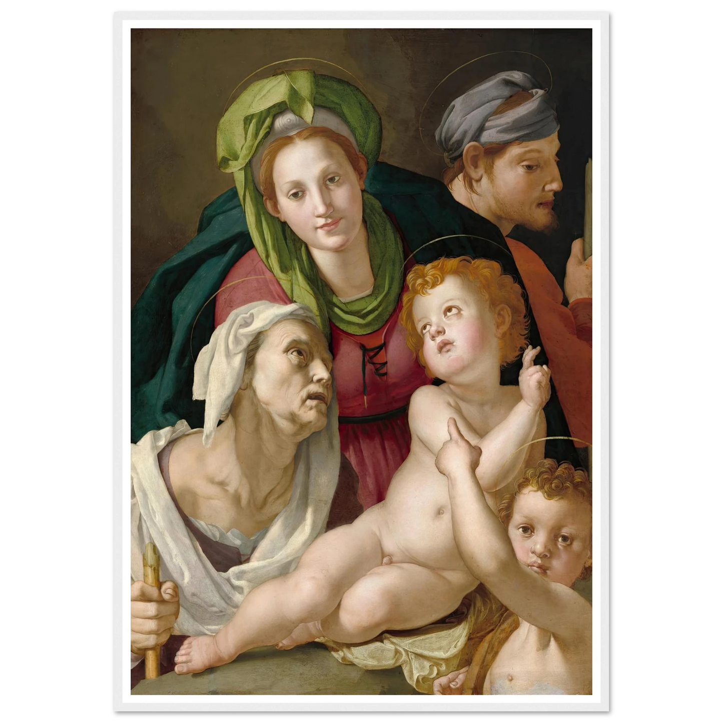 The Holy Family (c. 1527-1528) Art Print | Agnolo Bronzino-Quipham Collections
