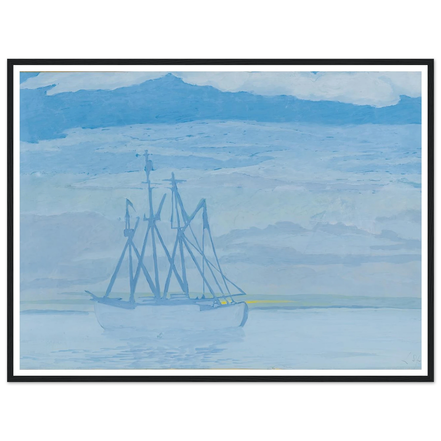 Chalutier sur la mer (1921) Art Print | Leon Spilliaert-Quipham Collections