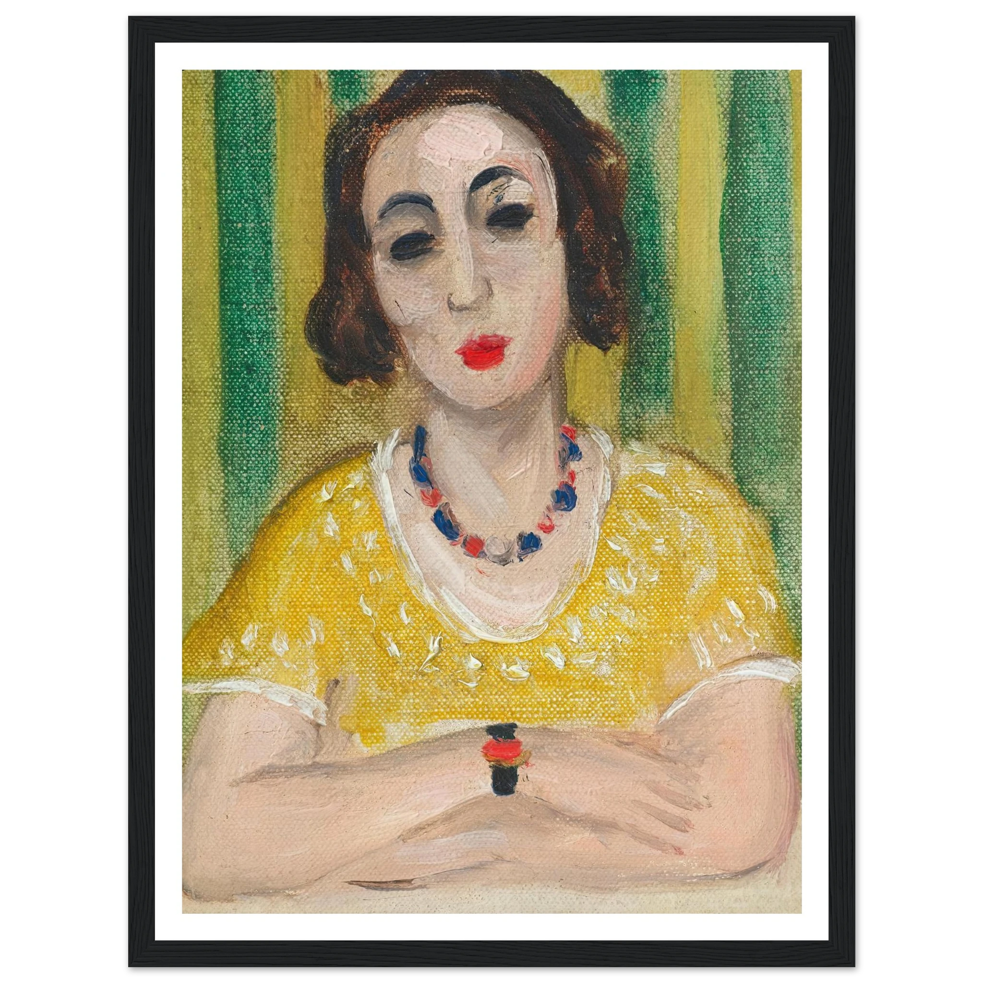 Henriette, robe jaune (1923) Art Print | Henri Matisse-Quipham Collections