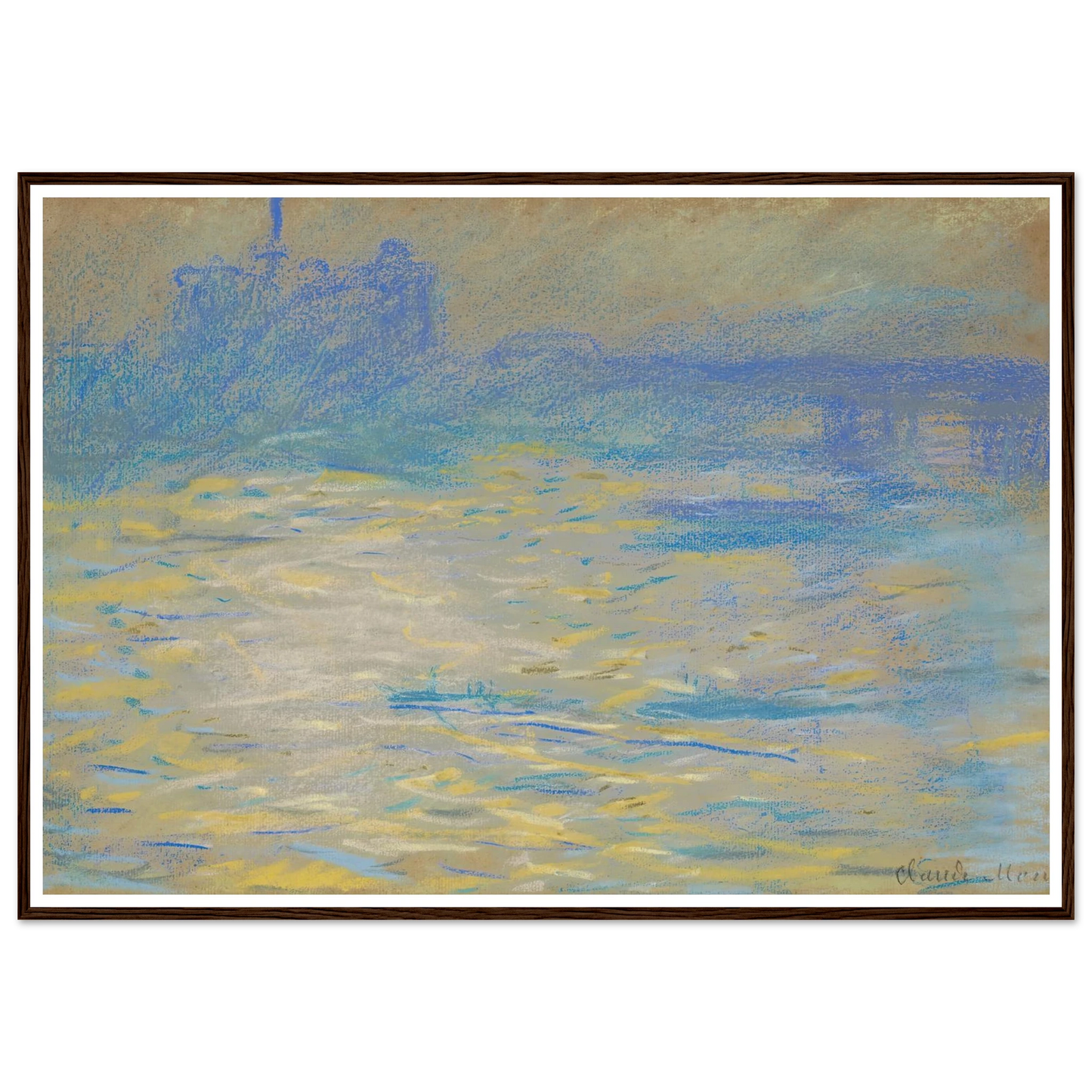 La Tamise (1901) Art Print | Claude Monet-Quipham Collections