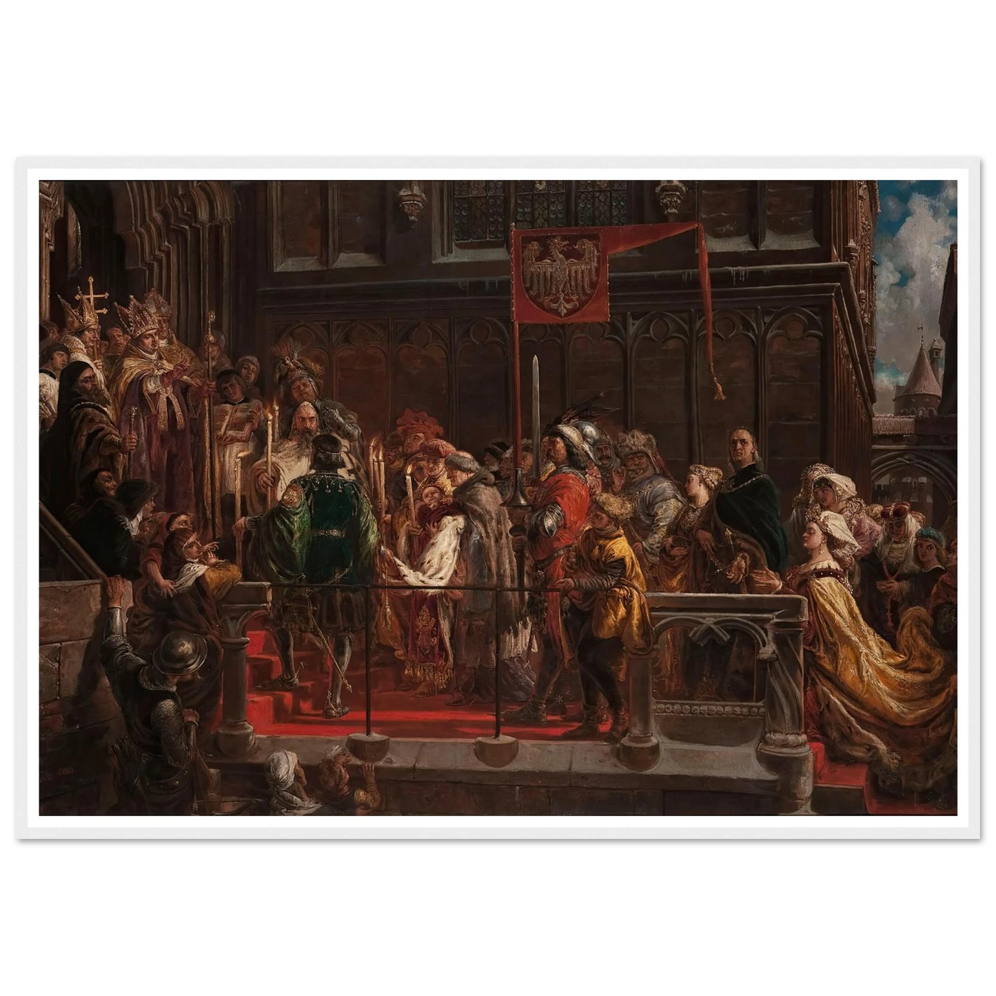 Baptism of Władysław Warneńczyk, 18 February 1425 (1881) Art Print | Jan Matejko-Quipham Collections