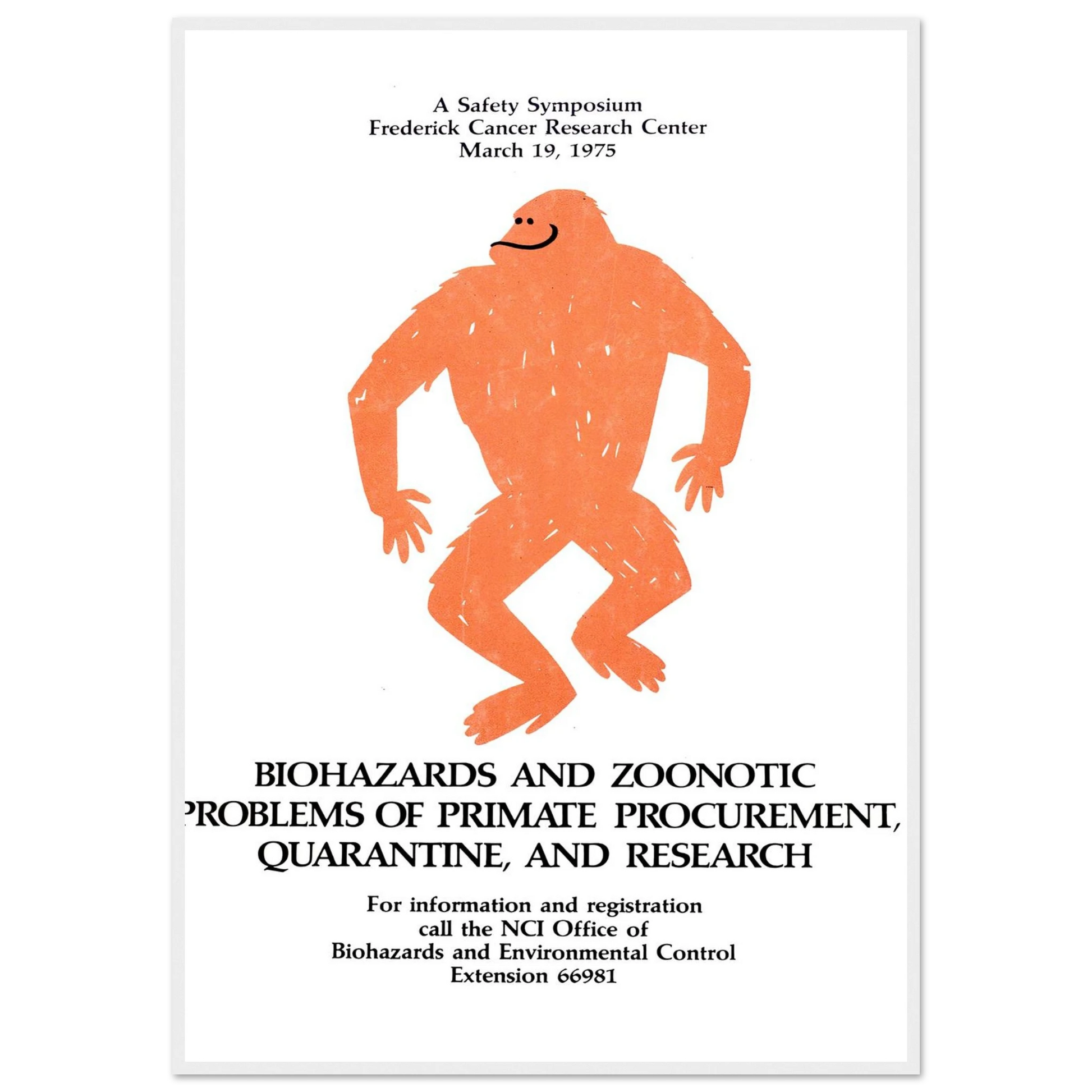Biohazards and zoonotic problems of primate procurement, quarantine, and research (1975) Art Print | National Institutes of Health-Quipham Collections