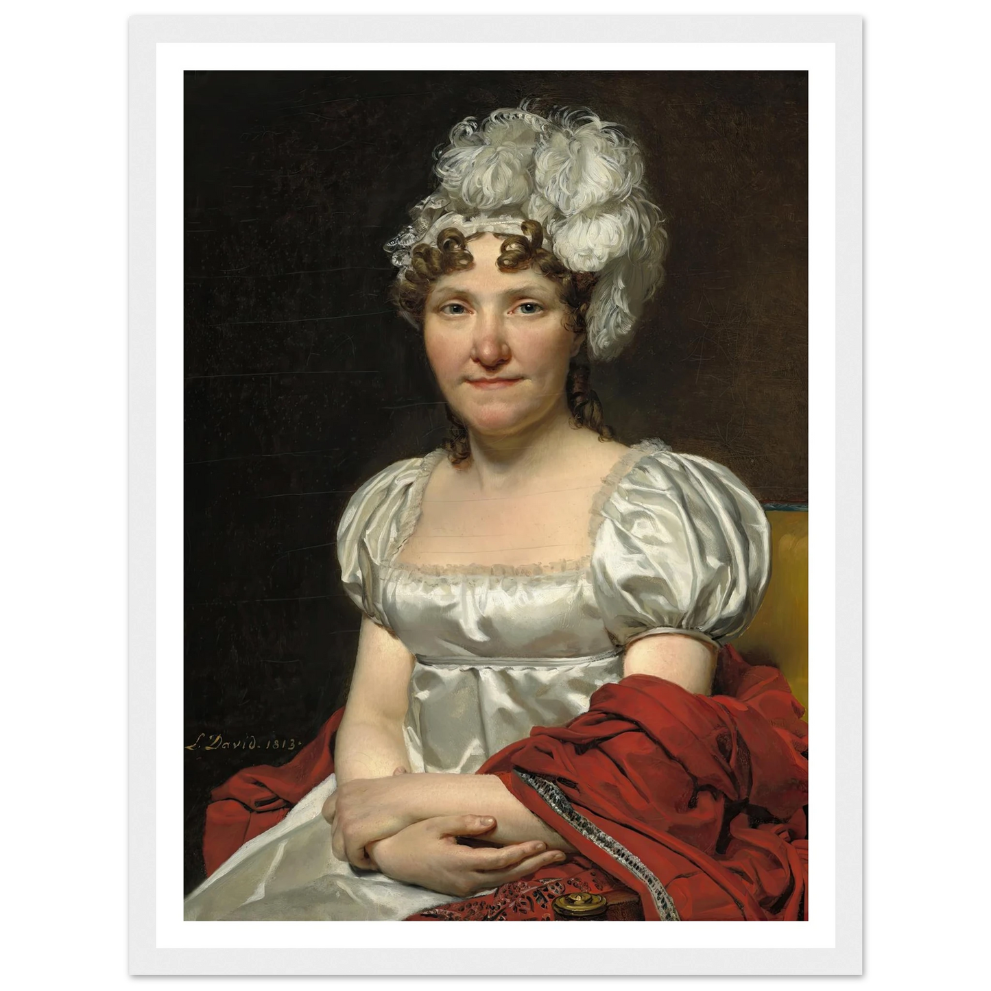 Madame David (1813) Art Print | Jacques Louis David-Quipham Collections