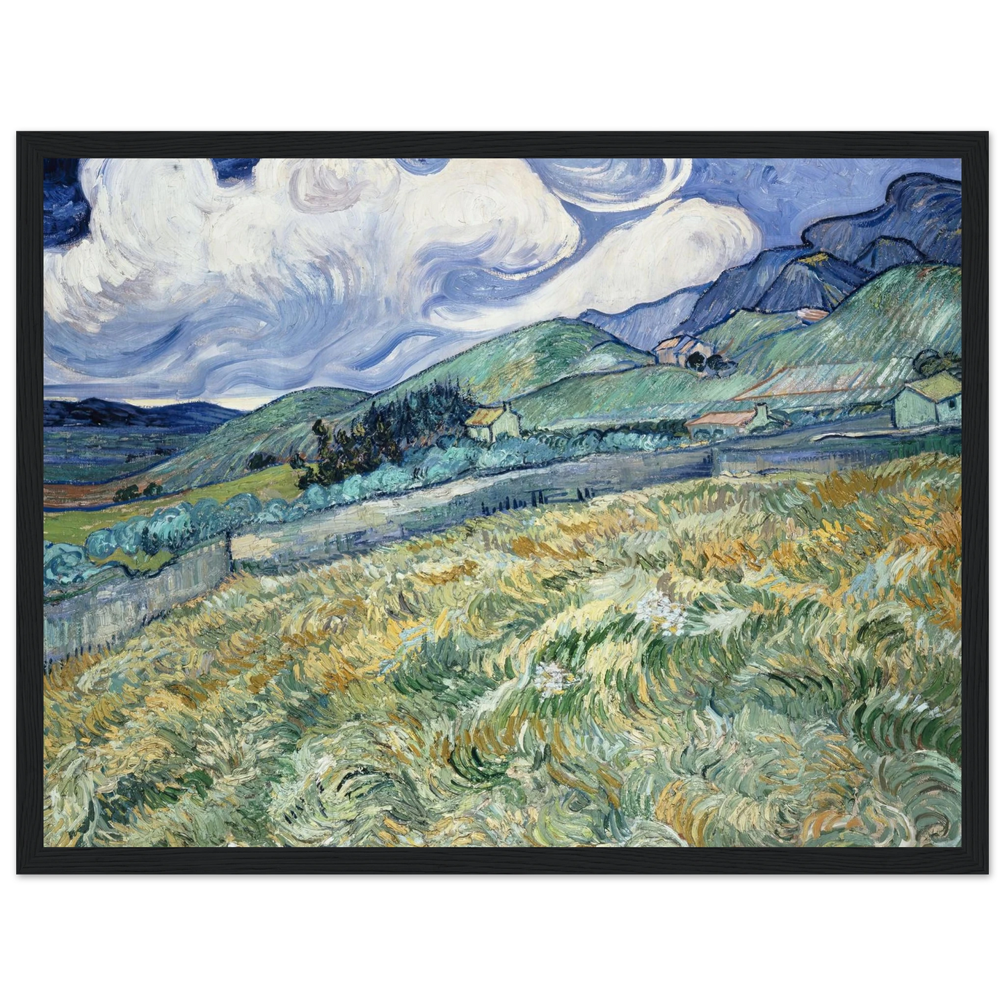 Landscape from Saint-Rémy (1889) Art Print | Vincent van Gogh-Quipham Collections