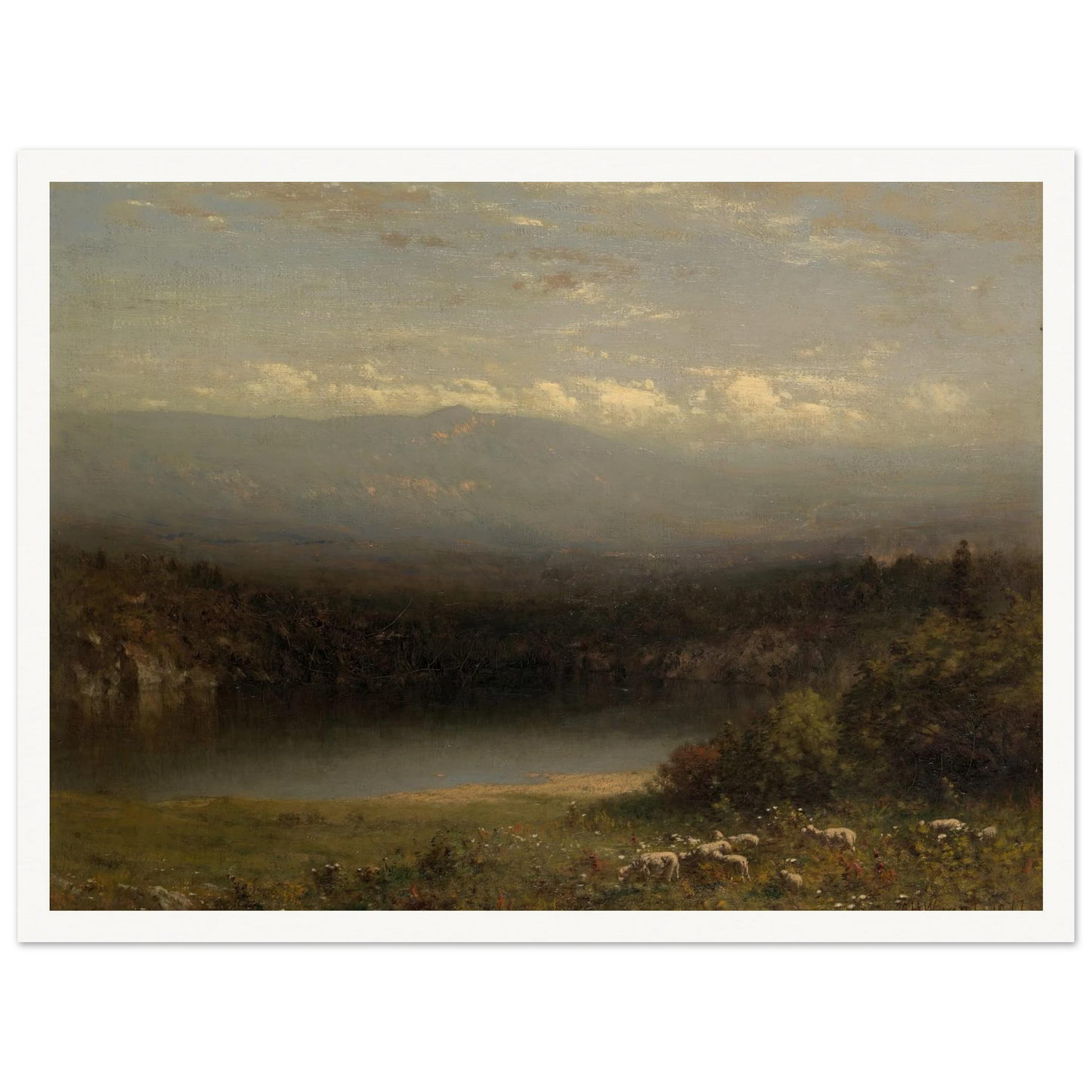 Mountain Lake (1877) Art Print | Alexander Helwig Wyant-Quipham Collections