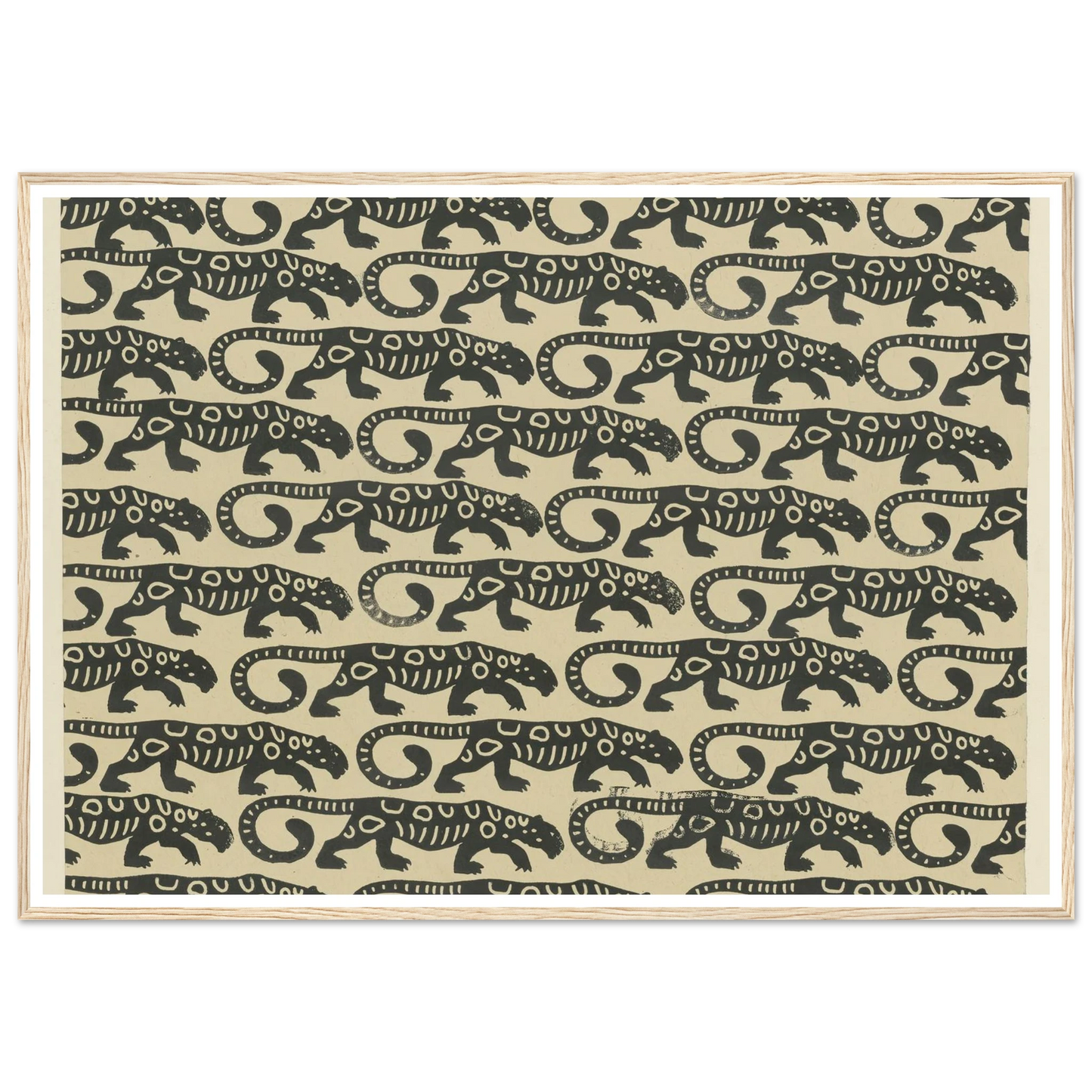 Buntpapier (Leoparden) (1902 - 1906) Art Print | Maria von Uchatius-Quipham Collections