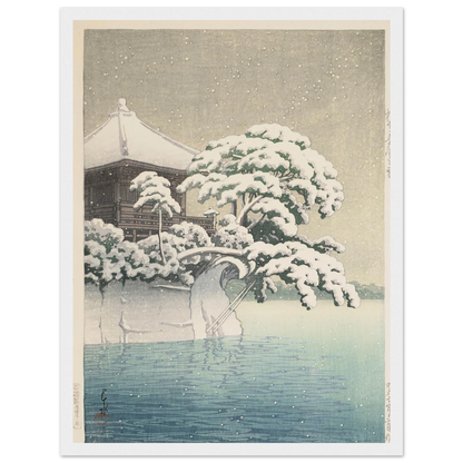 Matsushima Godaido no yuki (Snow at Godaido Temple in Matsushima) (1932) Art Print | Kawase Hasui-Quipham Collections