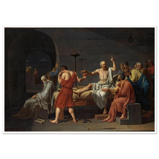 The Death of Socrates (1787) Art Print | Jacques Louis David-Quipham Collections