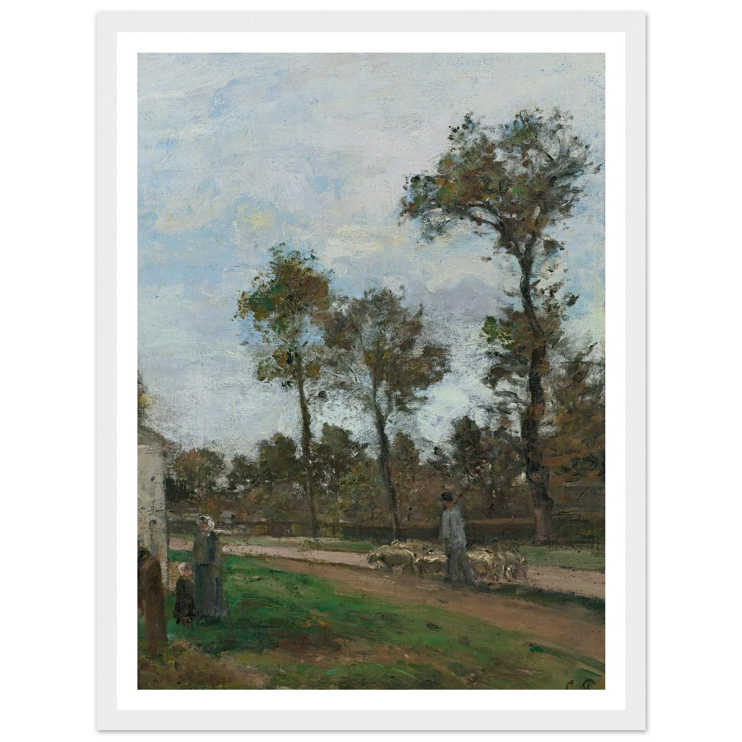 Route À Louveciennes (circa 1870) Art Print | Camille Pissarro-Quipham Collections