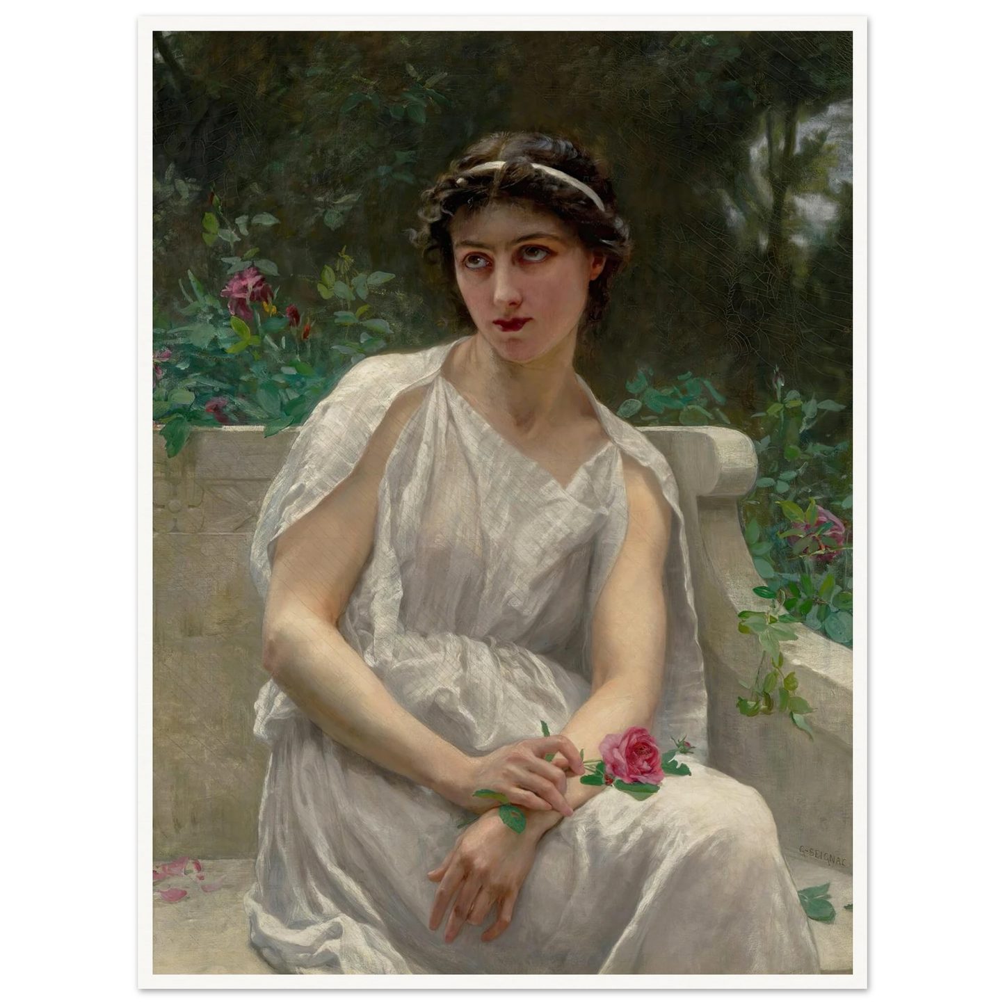 The Red Rose Art Print | Guillaume Seignac-Quipham Collections