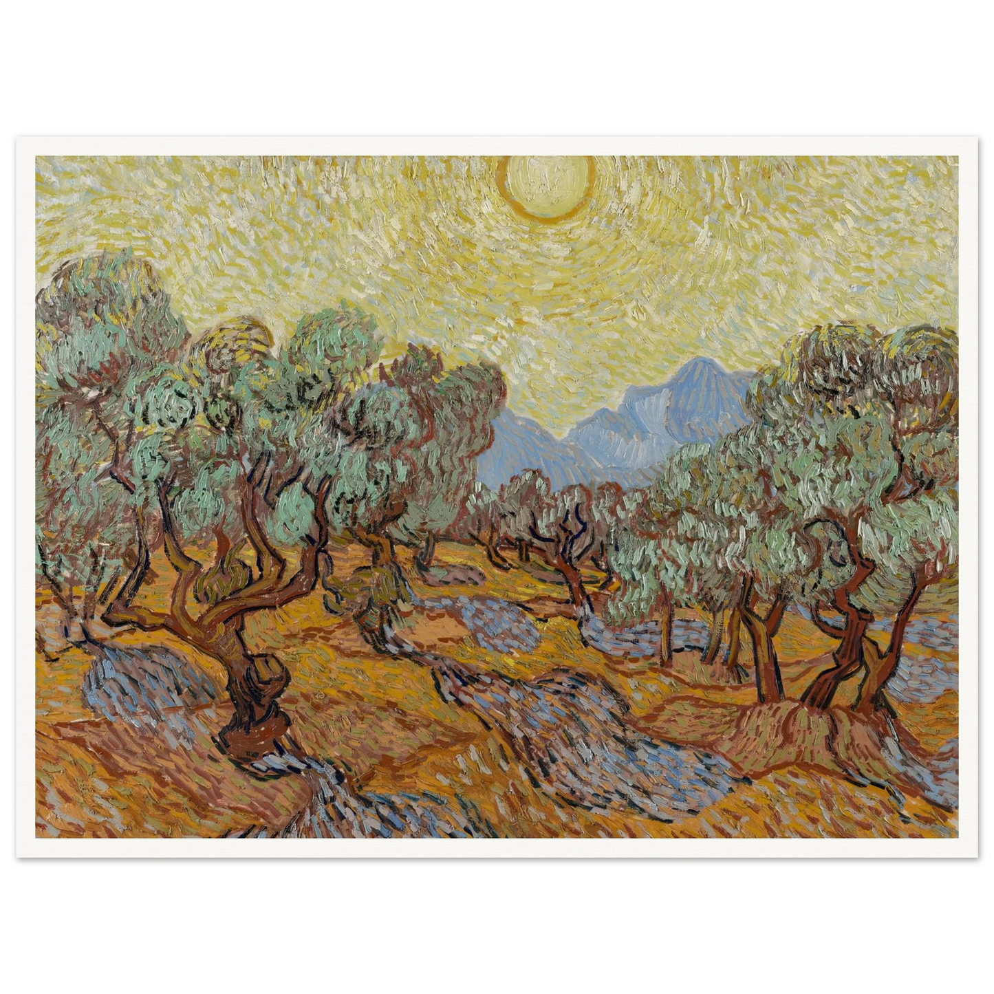 Olive Trees (1889) Art Print | Vincent van Gogh-Quipham Collections