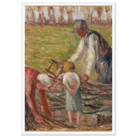 Le scieur de fagots (1935) Art Print | Maximilien Luce-Quipham Collections