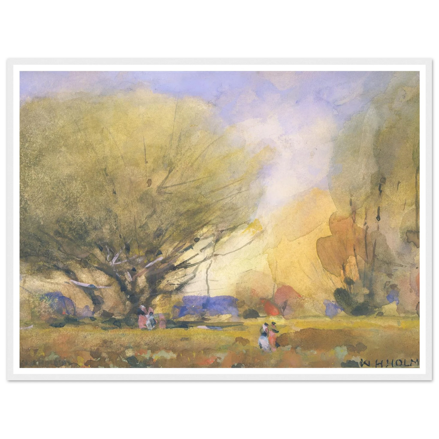 Summer Scene (ca. 1920) Art Print | William Henry Holmes-Quipham Collections