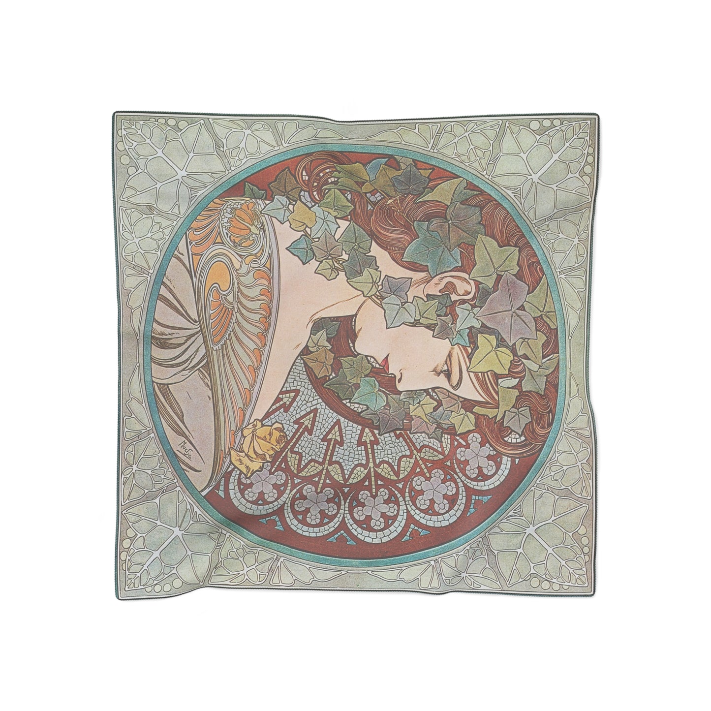 Ivy | Alphonse Mucha Scarf – Art Nouveau Scarf-Quipham Collections