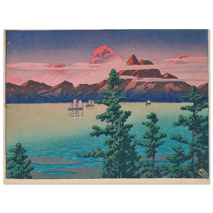 Hizen, Mount Unzen (1927) Art Print | Kawase Hasui-Quipham Collections