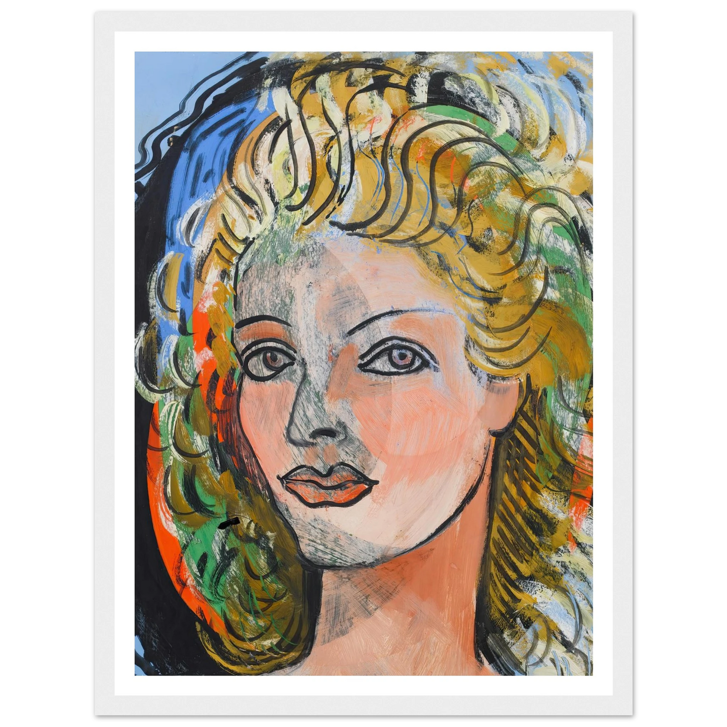 La blonde (circa 1940-1946) Art Print | Francis Picabia-Quipham Collections