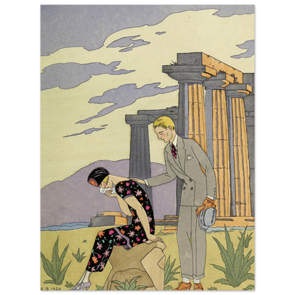 Falbalas et fanfreluches, Paestum (1925) Art Print | George Barbier-Quipham Collections