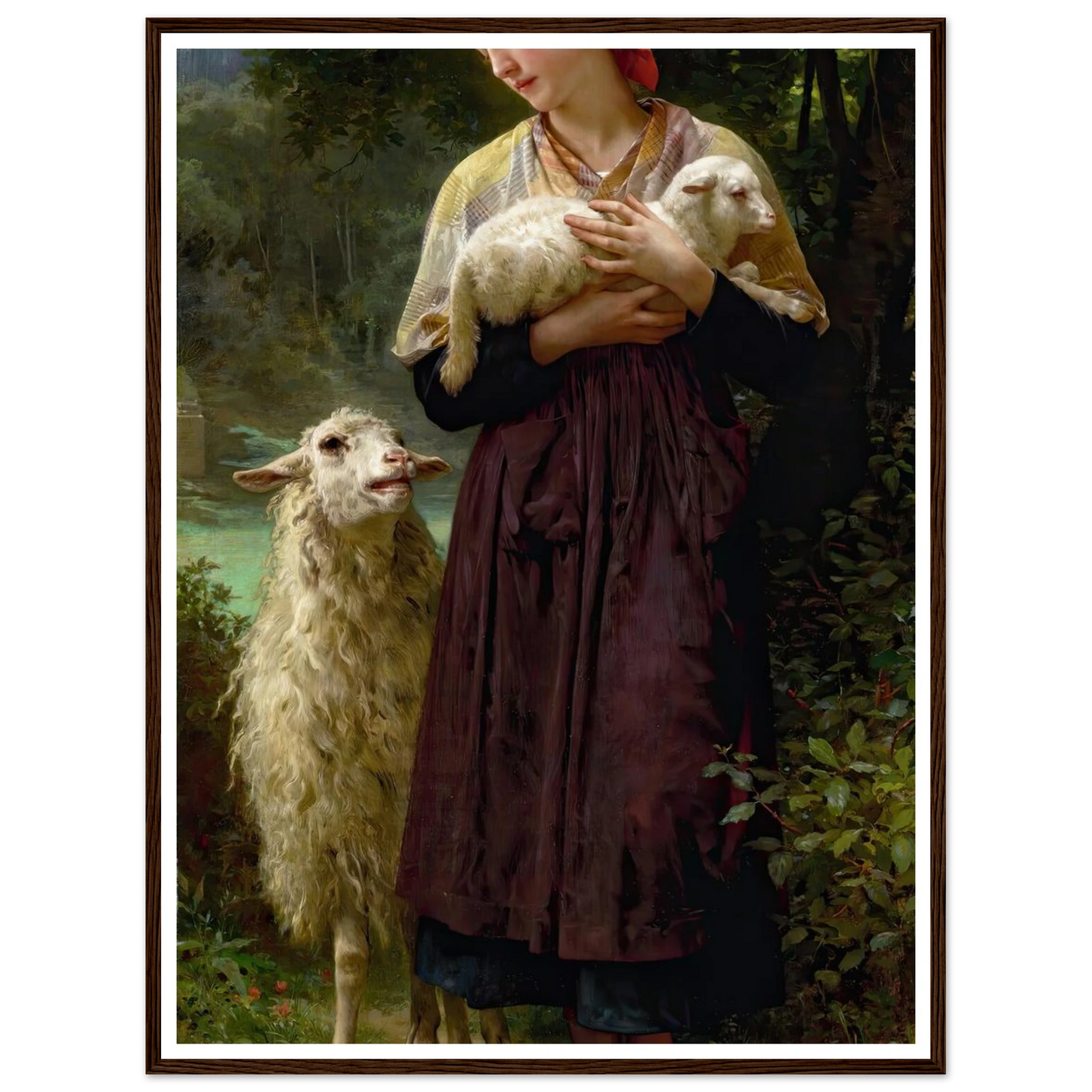L’agneau Nouveau-Né (The Newborn Lamb) (1873) Art Print | William Bouguereau-Quipham Collections