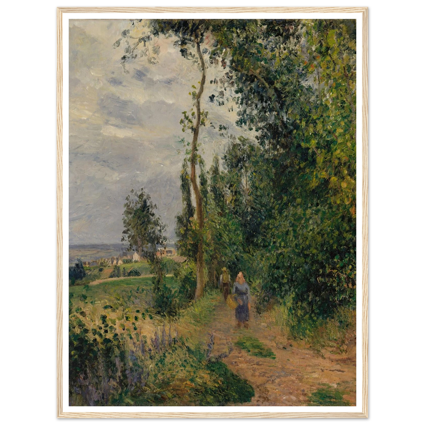Côte des Grouettes, near Pontoise (1878) Art Print | Camille Pissarro-Quipham Collections