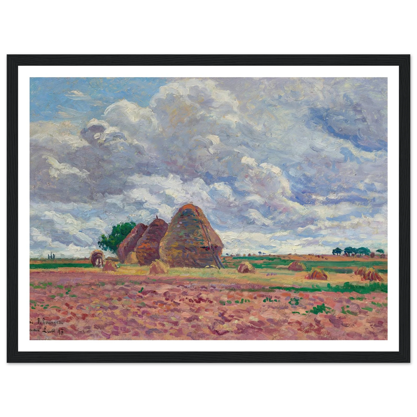 Éragny, Les Meules (1897) Art Print | Maximilien Luce-Quipham Collections