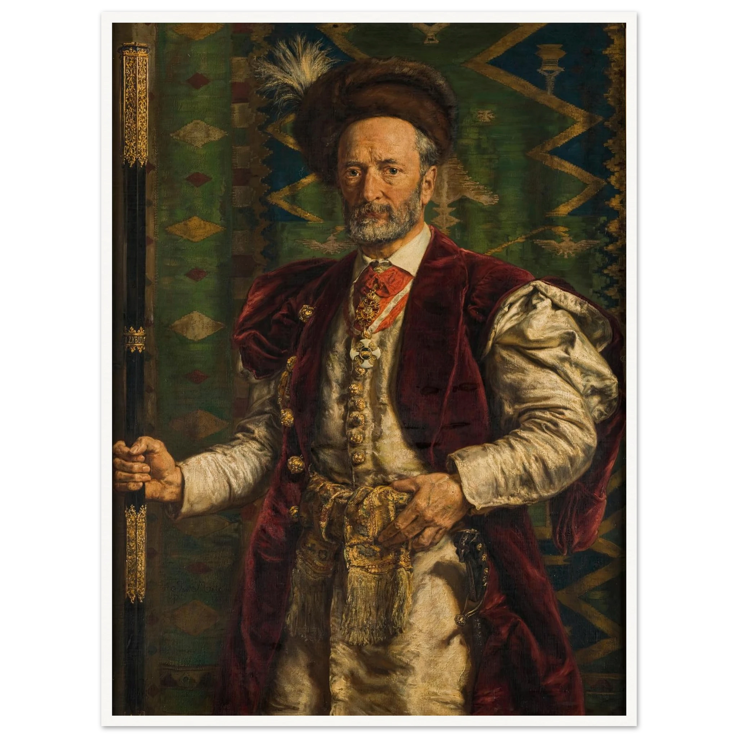 Portrait of Mikołaj Zyblikiewicz (1887) Art Print | Jan Matejko-Quipham Collections