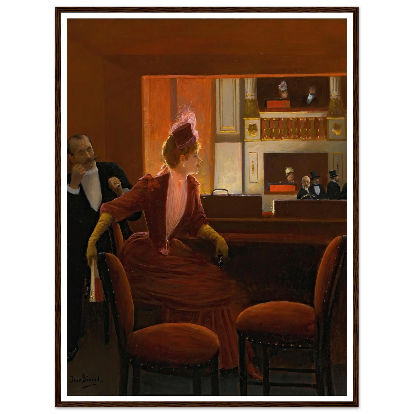 La Loge Art Print | Jean Beraud-Quipham Collections
