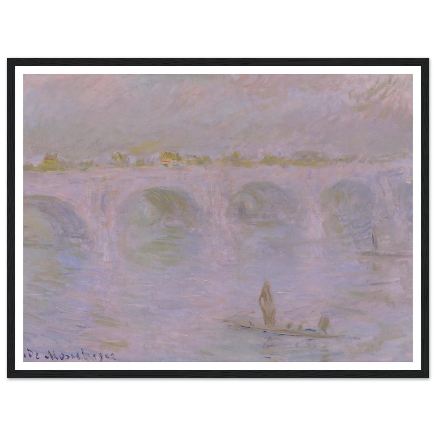 Waterloo Bridge in London (1902) Art Print | Claude Monet-Quipham Collections