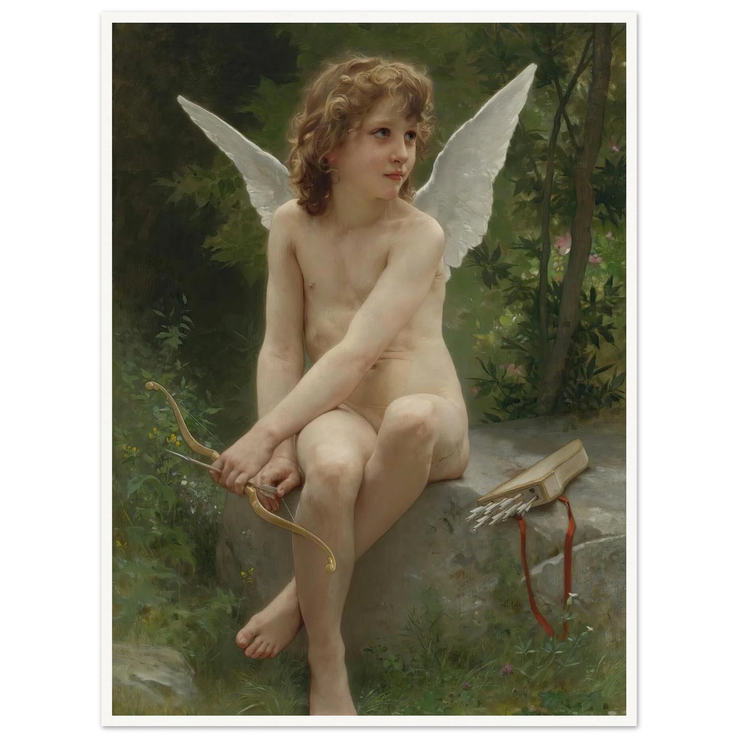 Amour À L’affût (1890) Art Print | William Bouguereau-Quipham Collections