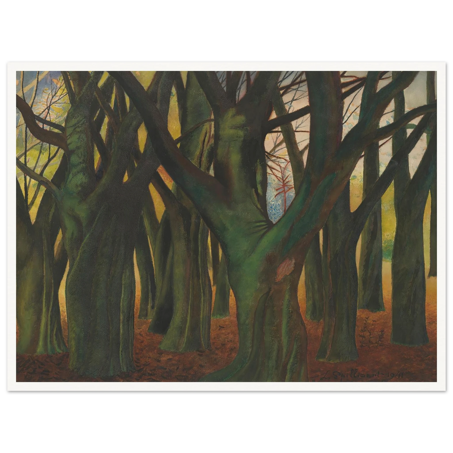 Groene bomen (1941) Art Print | Leon Spilliaert-Quipham Collections