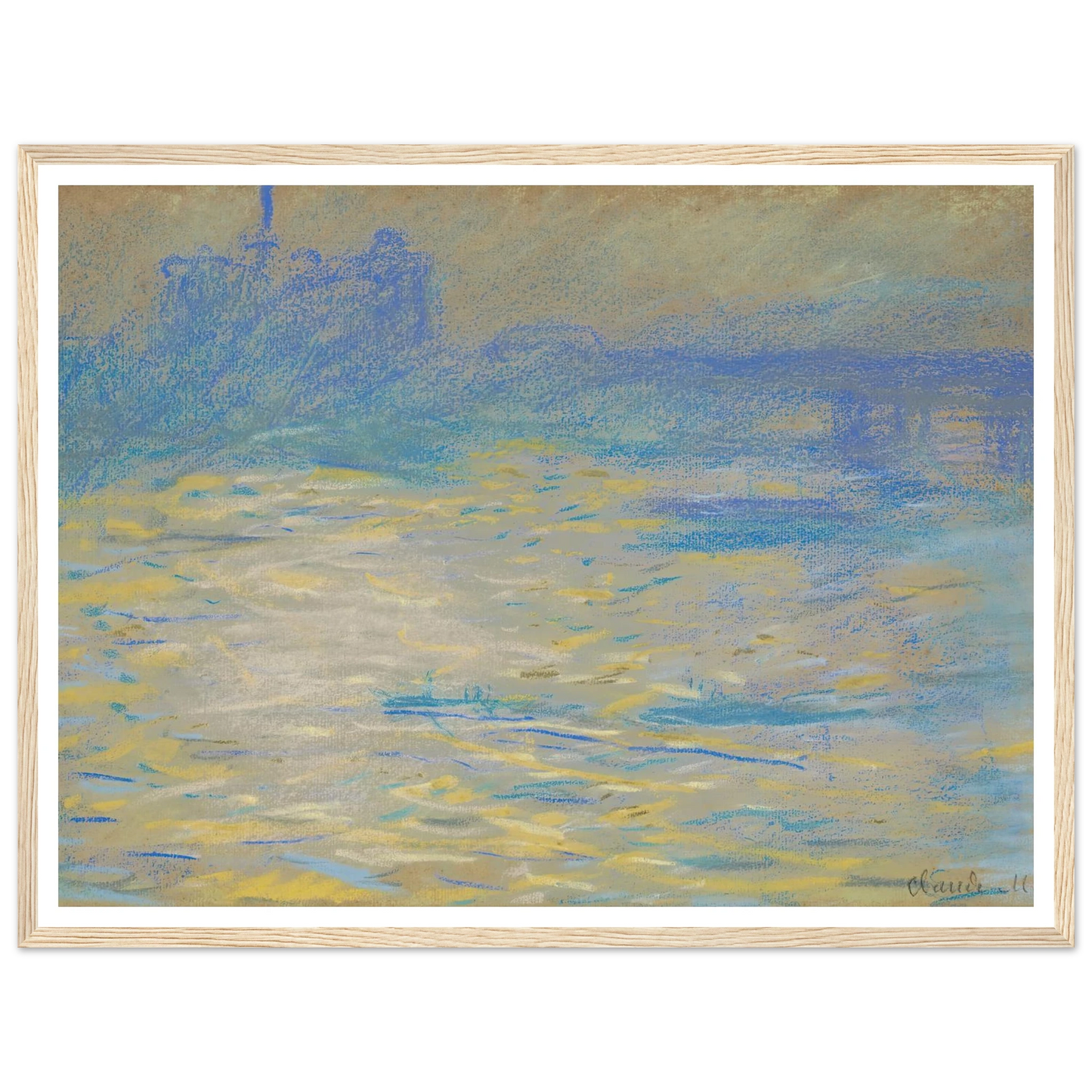 La Tamise (1901) Art Print | Claude Monet-Quipham Collections