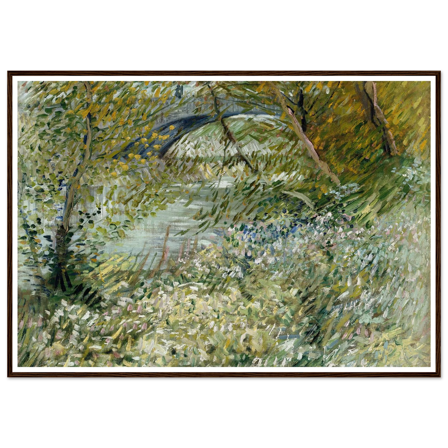 River Bank in Springtime (1887) Art Print | Vincent van Gogh-Quipham Collections