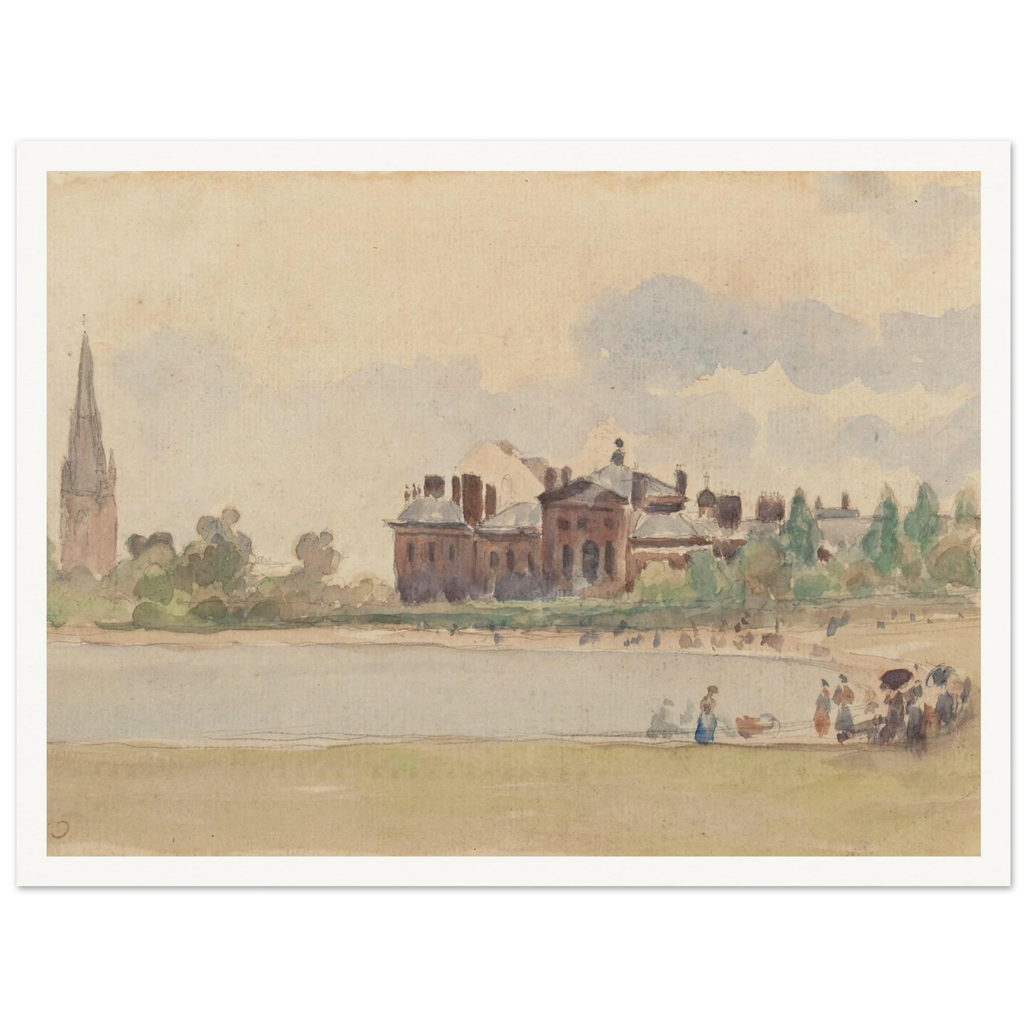 Kensington Gardens, London (1890) Art Print | Camille Pissarro-Quipham Collections