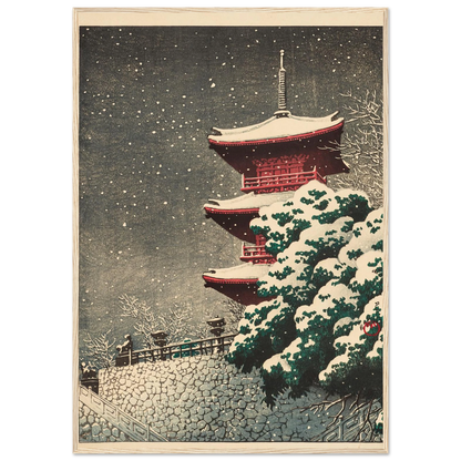 Izumo, Yasugi Kiyomizu (Yasugi Kiyomizu Temple at Izumo) (1926) Art Print | Kawase Hasui-Quipham Collections