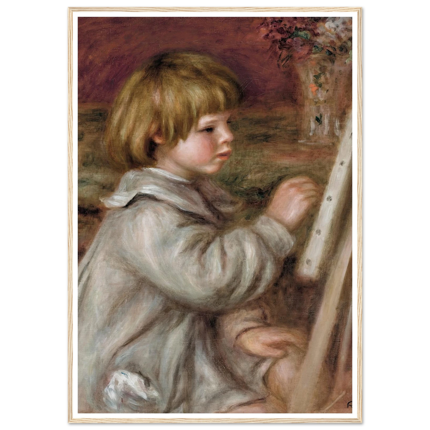 Le petit peintre (Claude Renoir) (1907) Art Print | Pierre Auguste Renoir-Quipham Collections
